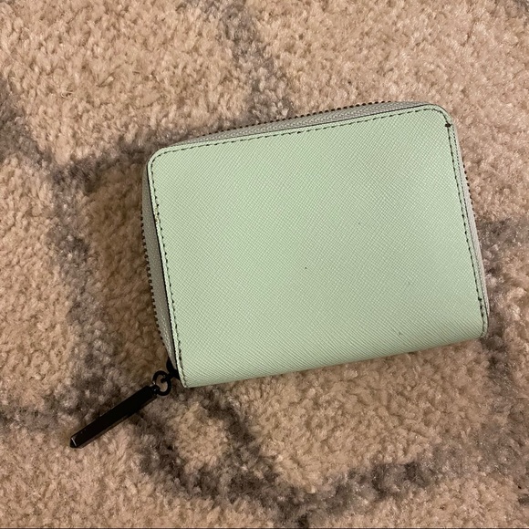 Rebecca Minkoff leather mint zipper wallet - Picture 2 of 5